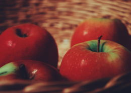 Apples in basket