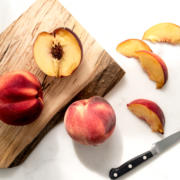 Sliced peaches